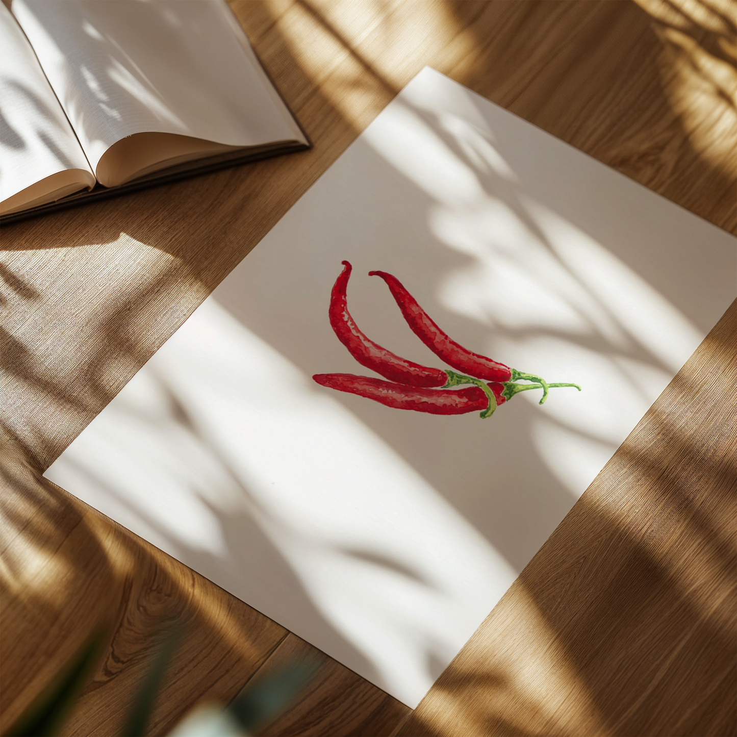 Chilli Trio Art Print