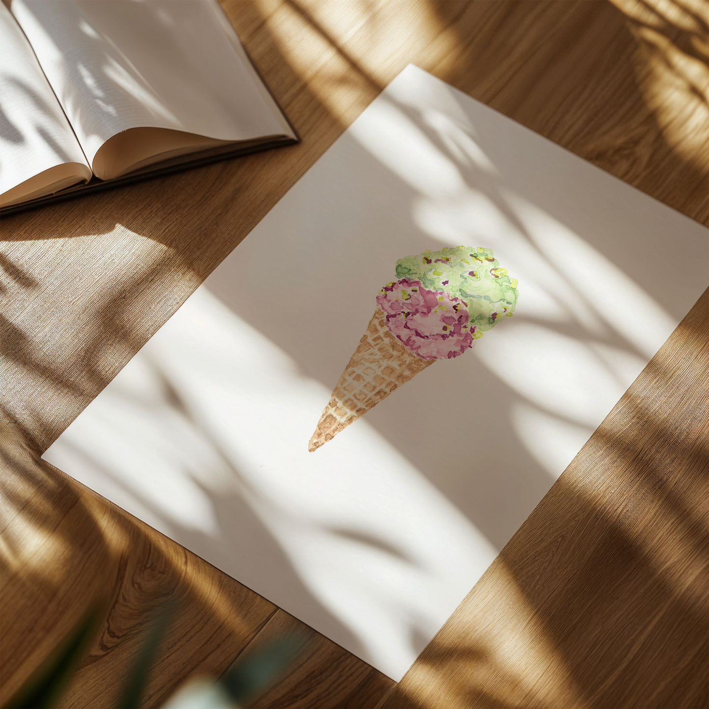 Gelato Cone Art Print