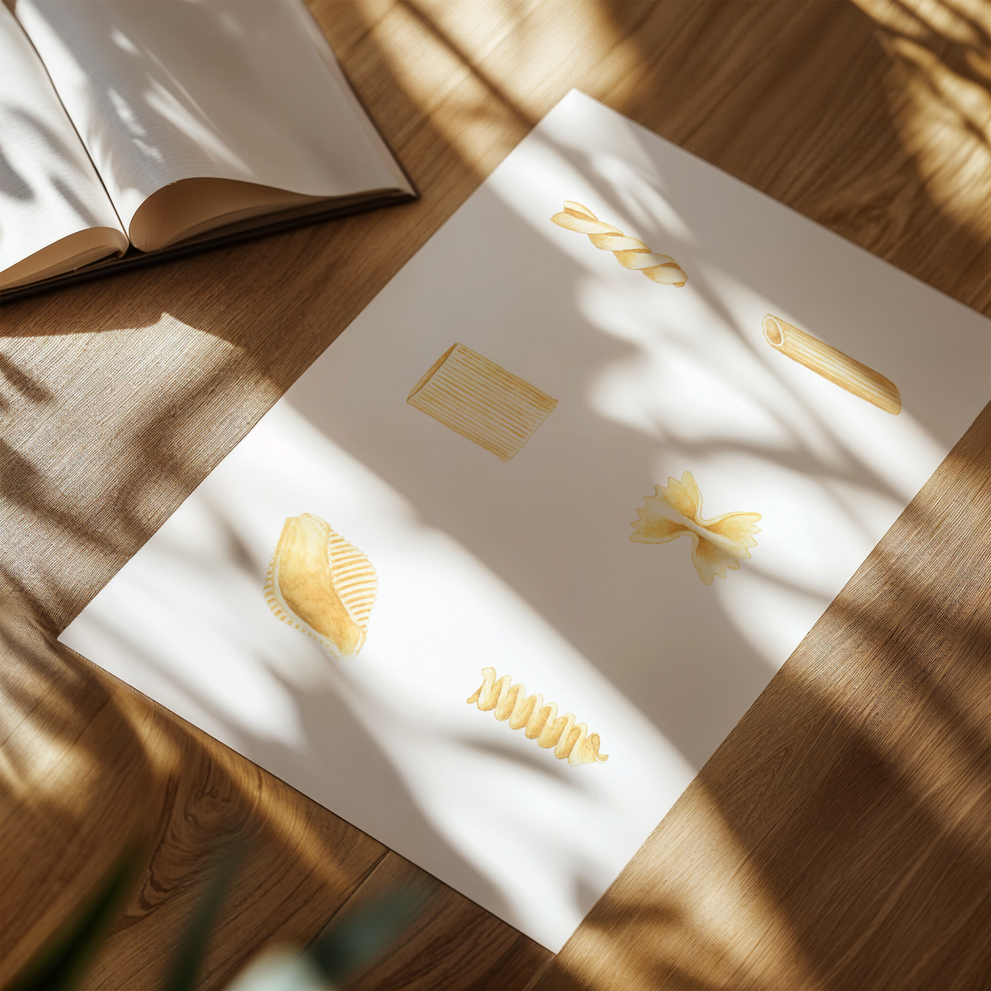 Pasta Shapes Art Print
