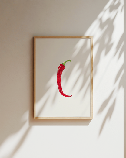 Chilli Art Print