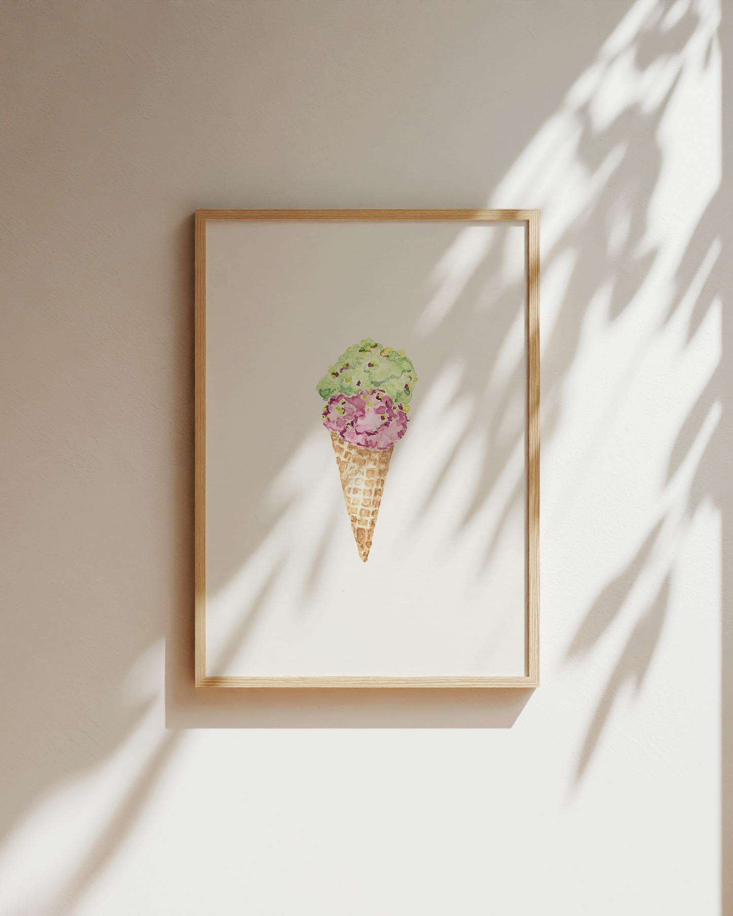 Gelato Cone Art Print