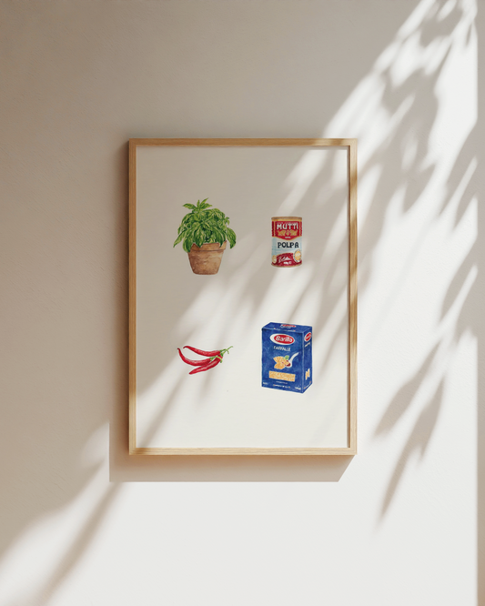 The Four Basic Food Groups Art Print