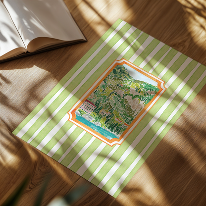 Lakeside Postcard Art Print
