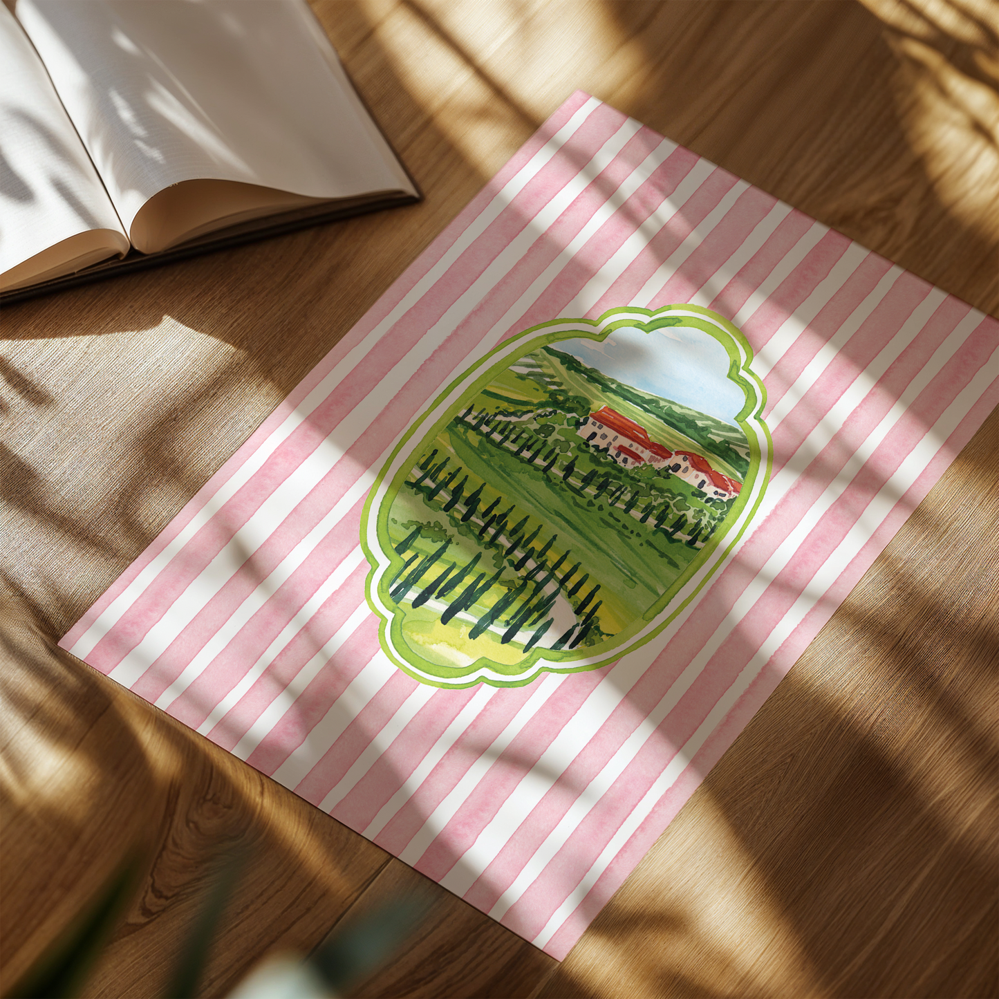 Tuscany Postcard Art Print