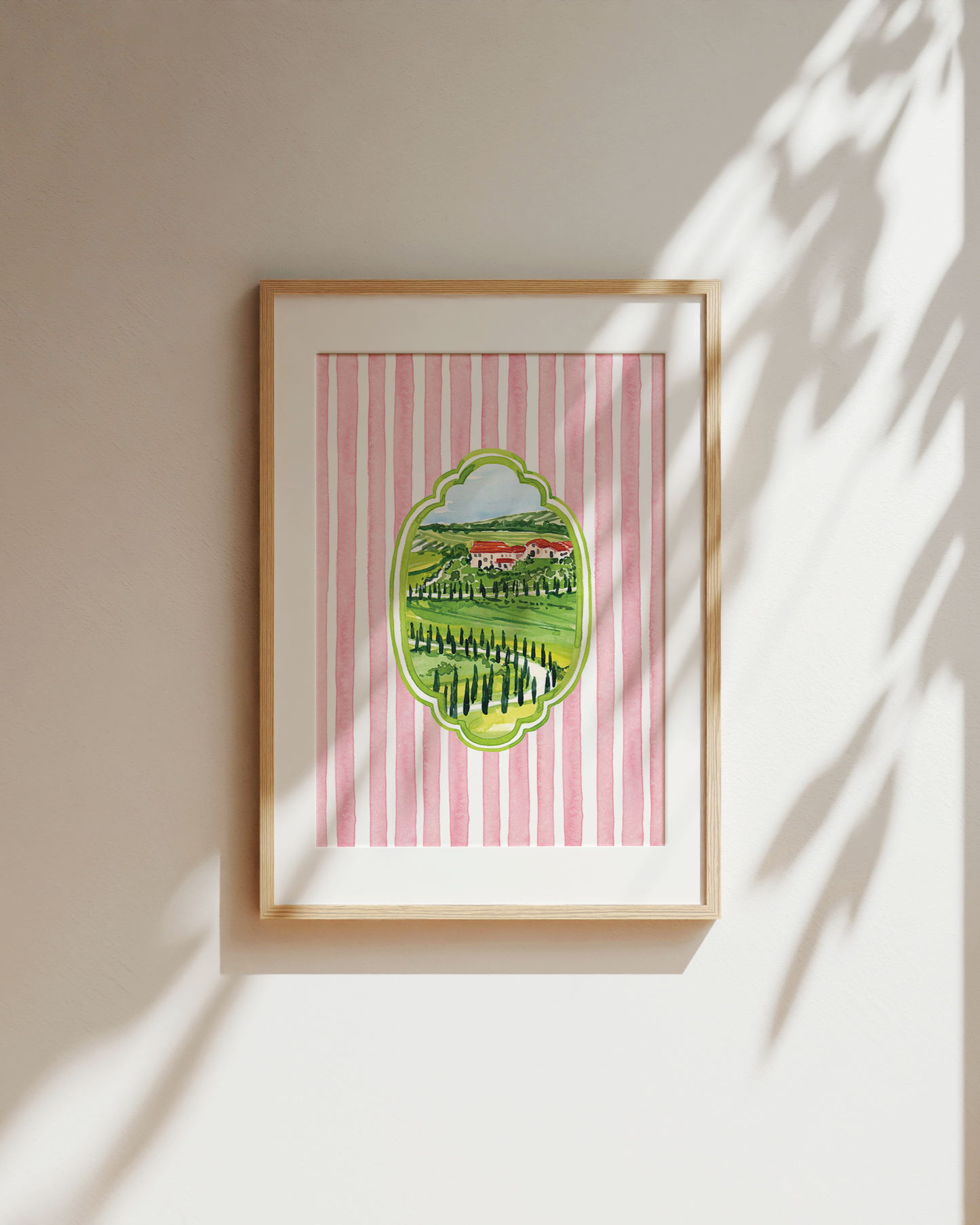 Tuscany Postcard Art Print